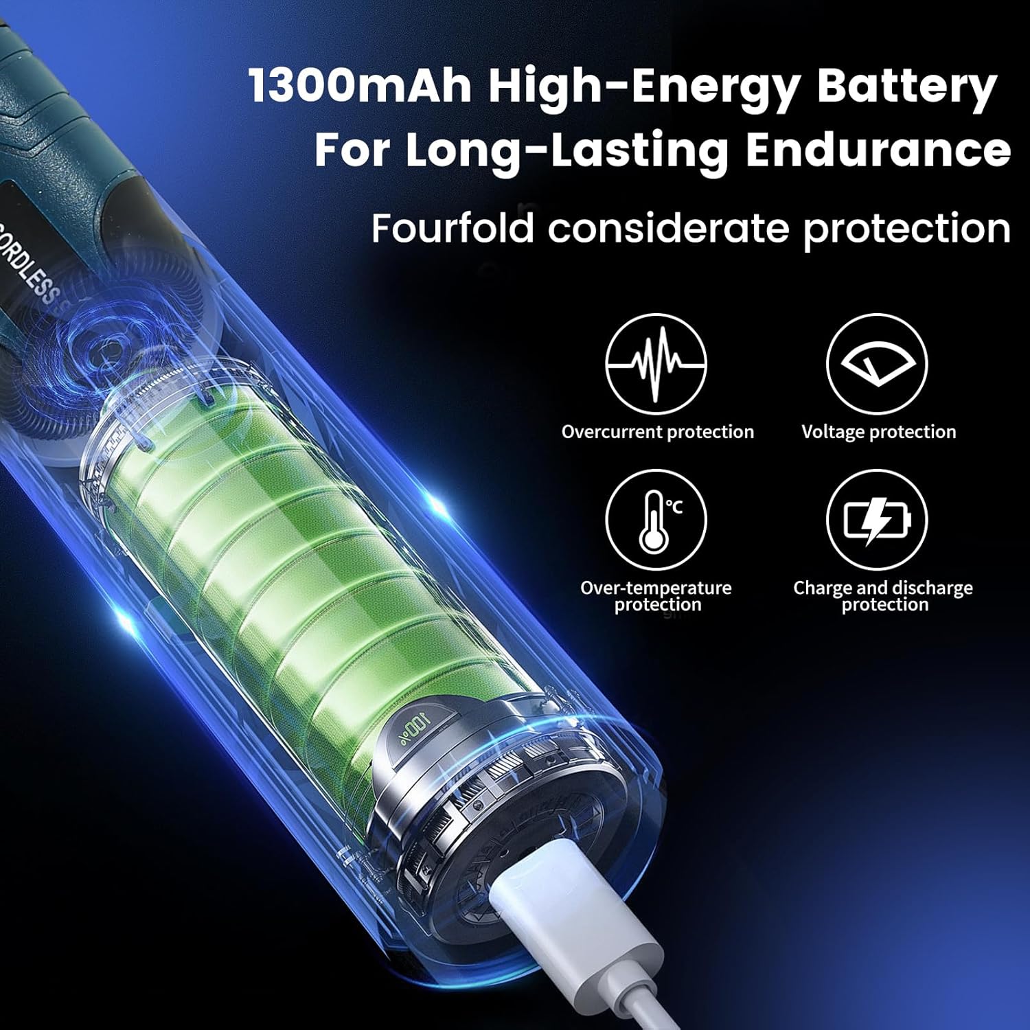 Cordless Electric Screwdriver 1300mah Multi-function